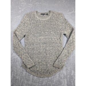 Jeanne Pierre Women’s Sweater Size Medium Marled Knit Crewneck Round Hem Cozy